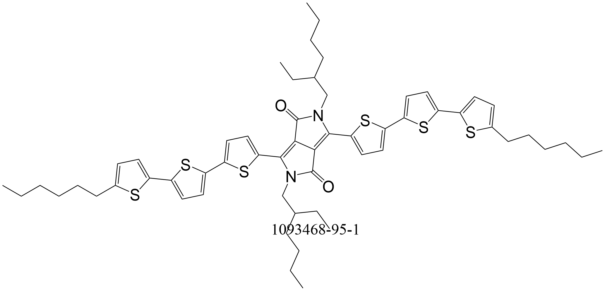 2,5-双(2-乙基己基)-3,6-双(5''-己基[2,2':5',2''-三联噻吩]-5-基)-2,5-二氢吡咯并[3,4-C]吡咯-1,4-二酮/1093468-95-1